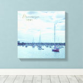 Sydney Szene Yachten im Hafen Drummoyne Leinwanddruck (Insitu (Holzboden))