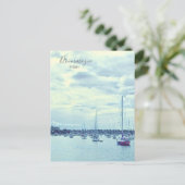 Sydney Szene Yachten im Hafen Drummoyne Postkarte (Stehend Vorderseite)