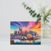 Sydney The Harbour City Postkarte (Stehend Vorderseite)