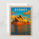 Sydney – The Opera House & Harbour Splendor Postkarte (Vorne/Hinten)