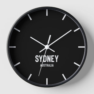 Sydney Time Zone Newsroom Wall Clock Uhr