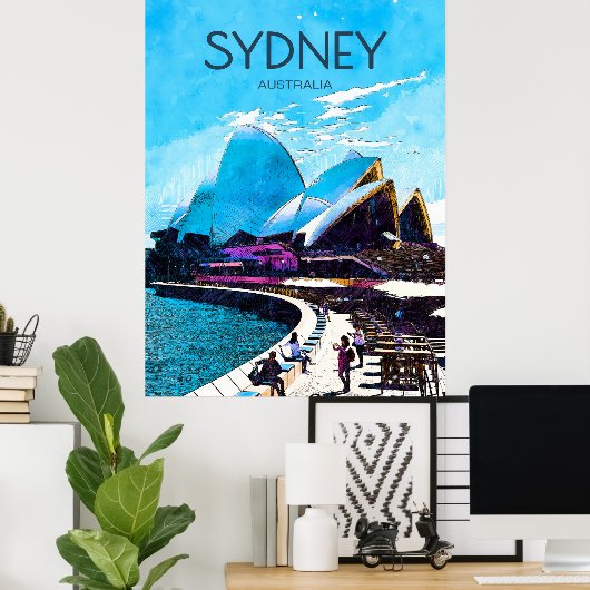 Sydney Travel Poster (Heimbüro)