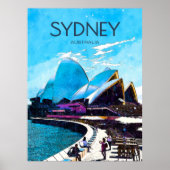 Sydney Travel Poster (Vorne)