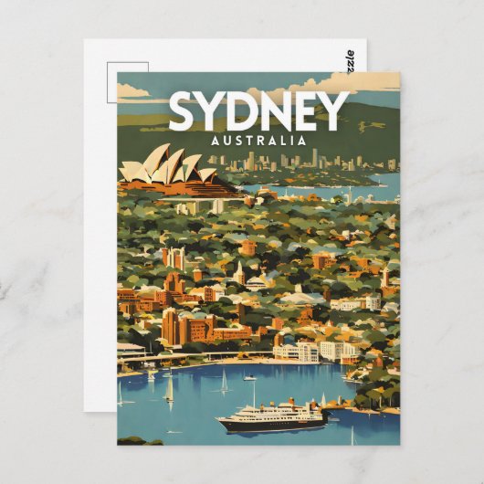 Sydney Travel Postkarte (Vorne/Hinten)
