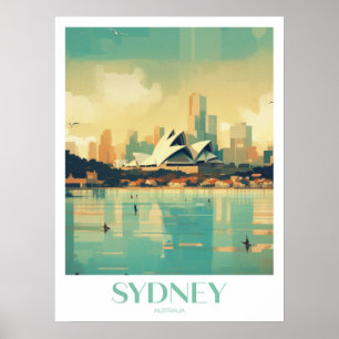 Sydney Travel Print Wall Art Poster