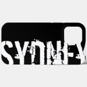 Sydney - Urban Style - Black and White iPhone Case (Rückseite (Horizontal))