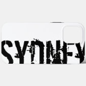 Sydney - Urban Style - Black and White iPhone Case (Rückseite (Horizontal))