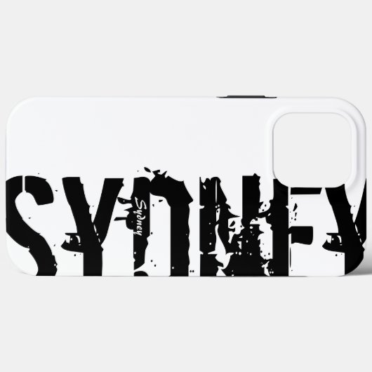 Sydney - Urban Style - Black and White iPhone Case (Rückseite (Horizontal))