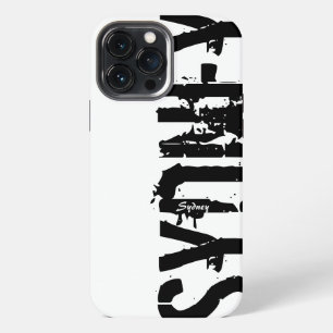 Sydney - Urbaner Stil - Schwarze und Weiße iPhone- iPhone 13 Pro Max Hülle