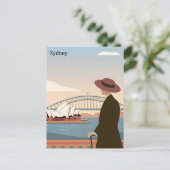 Sydney Vintag Postkarte (Stehend Vorderseite)