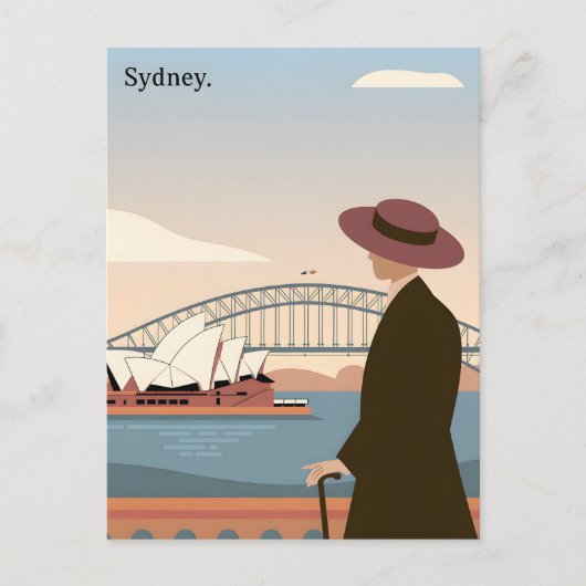 Sydney Vintag Postkarte (Vorderseite)