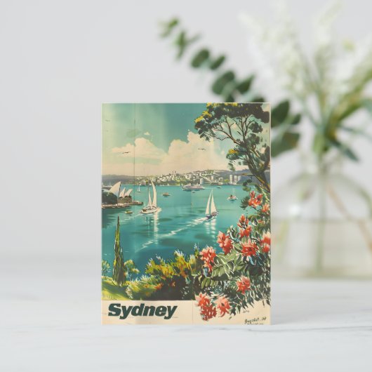 Sydney Vintag Postkarte (Stehend Vorderseite)
