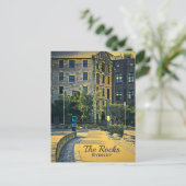 Sydney Vintag Rocks landschaftliche Reise Postkarte (Stehend Vorderseite)