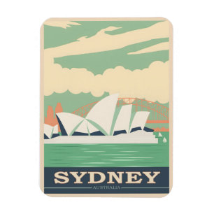 Sydney Vintage-Plakat Magnet