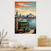 Sydney Vintage-Plakat Poster (Küche)