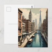 Sydney Vintage-Plakat Postkarte (Vorne/Hinten)