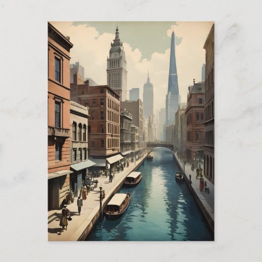 Sydney Vintage-Plakat Postkarte (Vorderseite)
