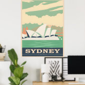 Sydney Vintage Poster (Heimbüro)