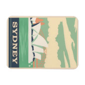 Sydney Vintage Poster Magnet (Horizontal)