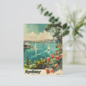 Sydney Vintage Postkarte (Stehend Vorderseite)
