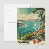 Sydney Vintage Postkarte (Vorne/Hinten)