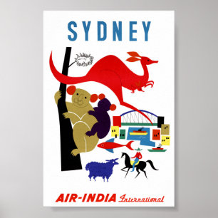 Sydney Vintage Reiseplakat Restauriert Poster