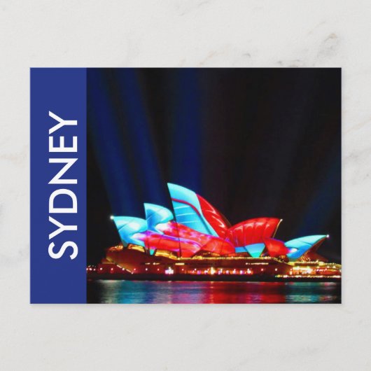 Sydney Vivid House Postkarte (Vorderseite)
