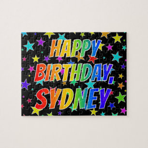 "SYDNEY" Vorname, Spaß "GLÜCKLICHER BIRTHTAG" Puzzle