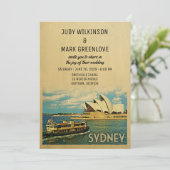 Sydney Wedding Einladung Australien Australien (Stehend Vorderseite)