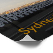 Sydney's Harbour Bridge and Opera House Poster (Ecke)