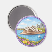 Sydney's Opera House Magnet (Vorderseite/Rückseite)