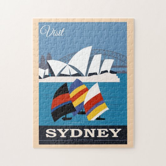 Sydney's Opera House und Harbour Bridge, Travel Puzzle (Vertikal)