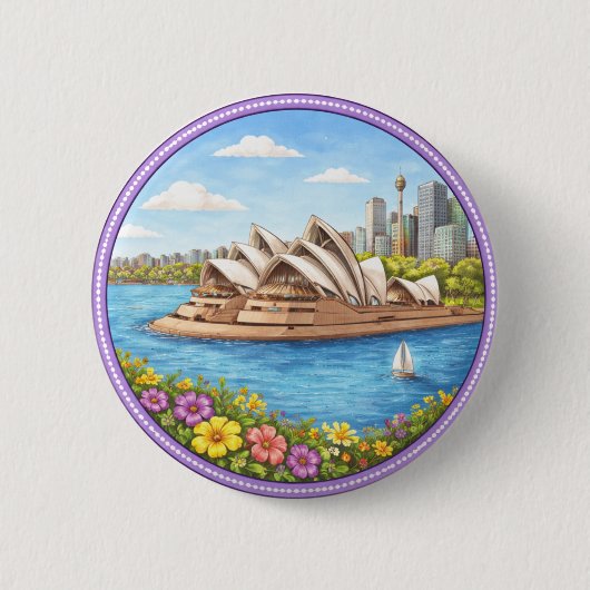 Sydneys Opernhaus Button (Vorderseite)