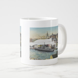 Sydneyseemuseum vom Hotel-Balkon. 1998 Jumbo-Tasse