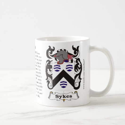 Sykes, der Ursprung, die Bedeutung und das Wappen Kaffeetasse (Rechts)