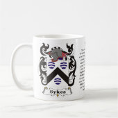 Sykes Familien-Wappen Tasse (Links)