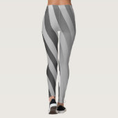 Sylish mit Monogramm Graugymnastiktrainer Leggings (Rückseite)
