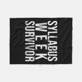 Syllabus Week Survivor Uni Freshman Fall Semes Fleecedecke (Vorderseite (Horizontal))