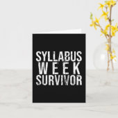 Syllabus Week Survivor Uni Freshman Fall Semes Karte (Gelbe Blume)