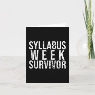 Syllabus Week Survivor Uni Freshman Fall Semes Karte