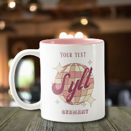 Sylt Deutschland Nordsee Urlaub Geschenk Zweifarbige Tasse