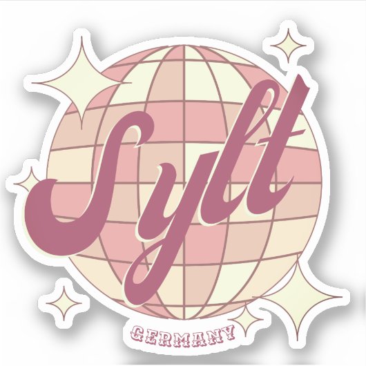 Sylt Deutschland Sticker Deko (Vorderseite)