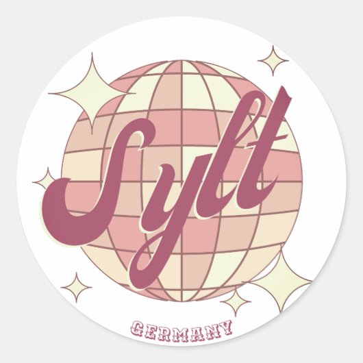 Sylt Deutschland Sticker Deko (Vorderseite)