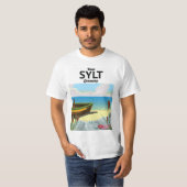 Sylt Germany Reiseplakat T-Shirt (Vorne ganz)