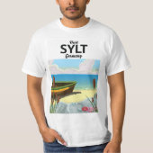 Sylt Germany Reiseplakat T-Shirt (Vorderseite)