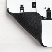 SYLT Nordsee Insel Skyline Silhouette Mousepad (Ecke)