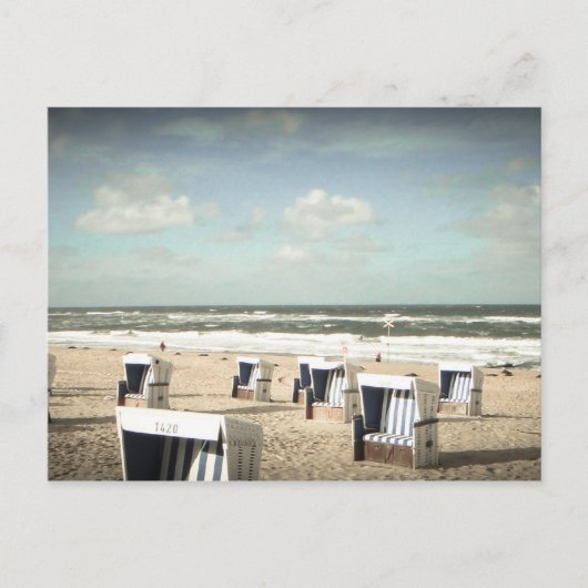 Sylt Strand Postkarte (Vorderseite)