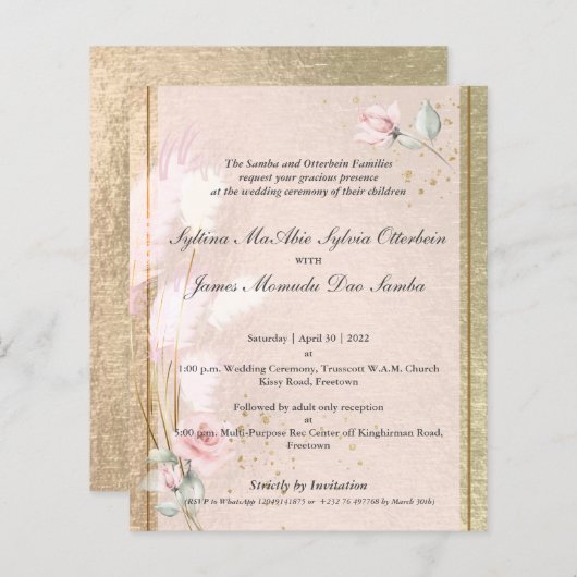 Syltina Custom 5c Luxus Pink Pampas Grass (Vorne/Hinten)