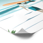 Sylutina mexico Surfstrand Poster (Ecke)