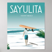 Sylutina mexico Surfstrand Poster (Vorne)